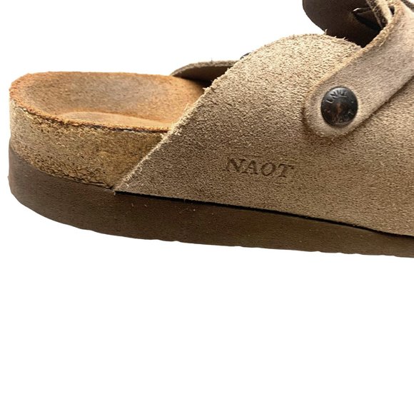NAOT The Spring Taupe Suede‎ Buckle Clog Mules - Picture 7 of 10